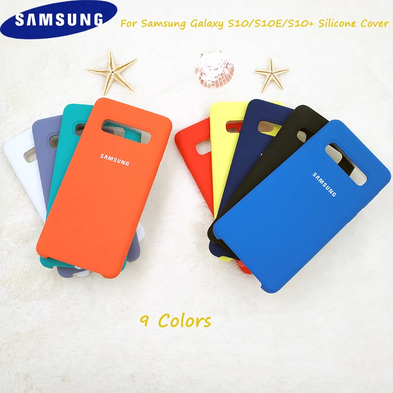 

Original Samsung Galaxy S10 Liquid Silicone Protective Back Door Cover Case For Galaxy S10/S10 Plus/S10E Phone Case With Logo