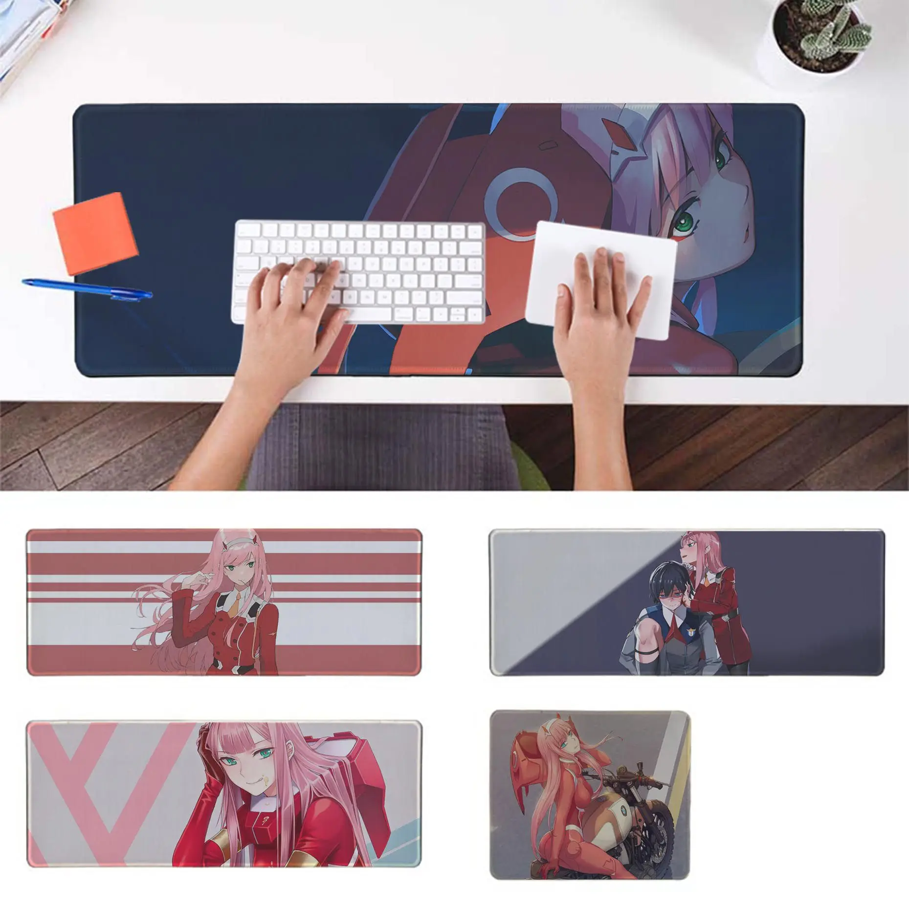 

Maiya Zero Two Darling in FranXX Natural Rubber Gaming mousepad Desk Mat Speed/Control Version Large Gaming Mouse Pad