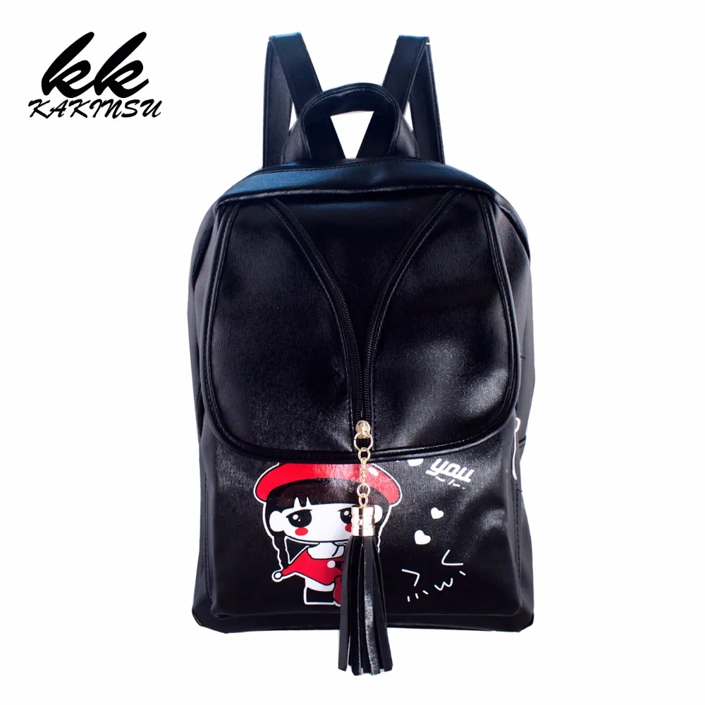 

2018 New Travel Back Pack Solid Women Bag High Quality Pu Leather Backpack Fashion Backpacks For Teenage Girls Schoolbag machil