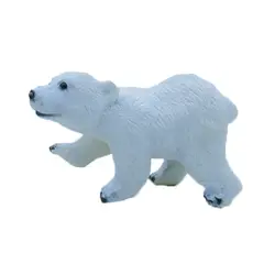 Polar Bear моделирования модель животных куклы Пластик игрушки меблировки дикой природы лесных животных модель подарки