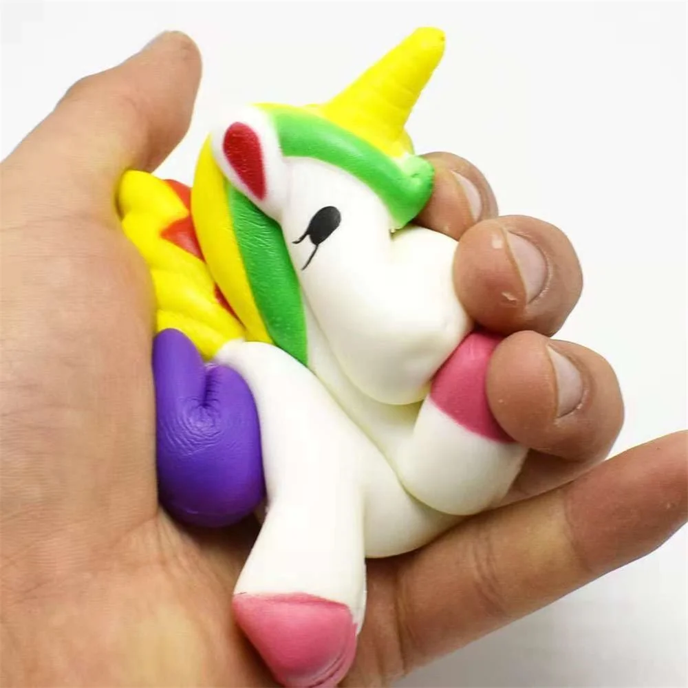Cute Squishy Unicorn Squeeze Stress Relief Toy ,Slow Rising Kid Toys,Beautiful Bag Decor Gift For Christmas