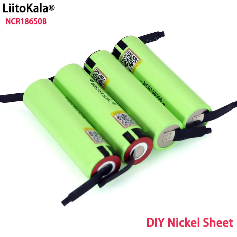 Liitokala NCR18650B 3,7 v 3400 mah 18650 литиевая аккумуляторная батарея сварочные никелевые листовые батареи