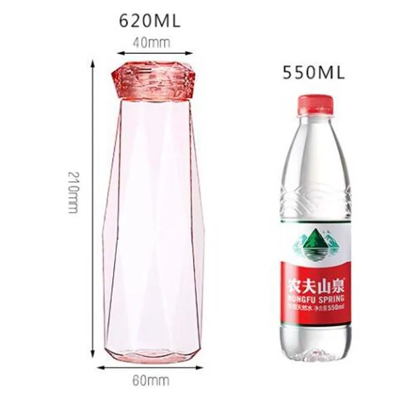 Спортивная бутылка для воды портативный герметичный Кристальный чайник BPA