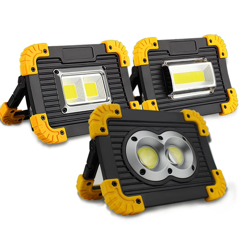 

20W Portable COB USB Rechargeable LED Spotlight IP44 Emergency Work light DC5V Searchlight For Car repairing Camp Tent lighting
