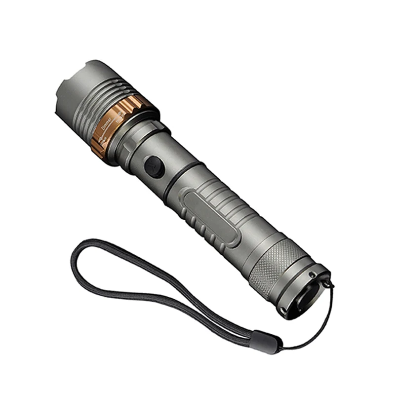 LED Self Defense flashlights T6 Rechargeable Torch 6000LM Lamps