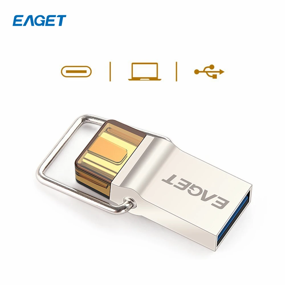 64GB OTG USB-C Type-C EAGET CU10 USB 3.0 Pen Drive Flash Drive Memory Stick
