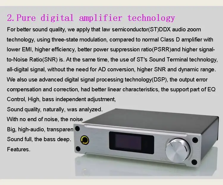 bluetooth speaker amplifier 2019 New Alientek D8 Full Digital Audio Headphone Amplifier Input USB XMOS/Coaxial/Optical/AUX 80W*2 24Bit/192KHz DC28V/4.3A marine amplifier