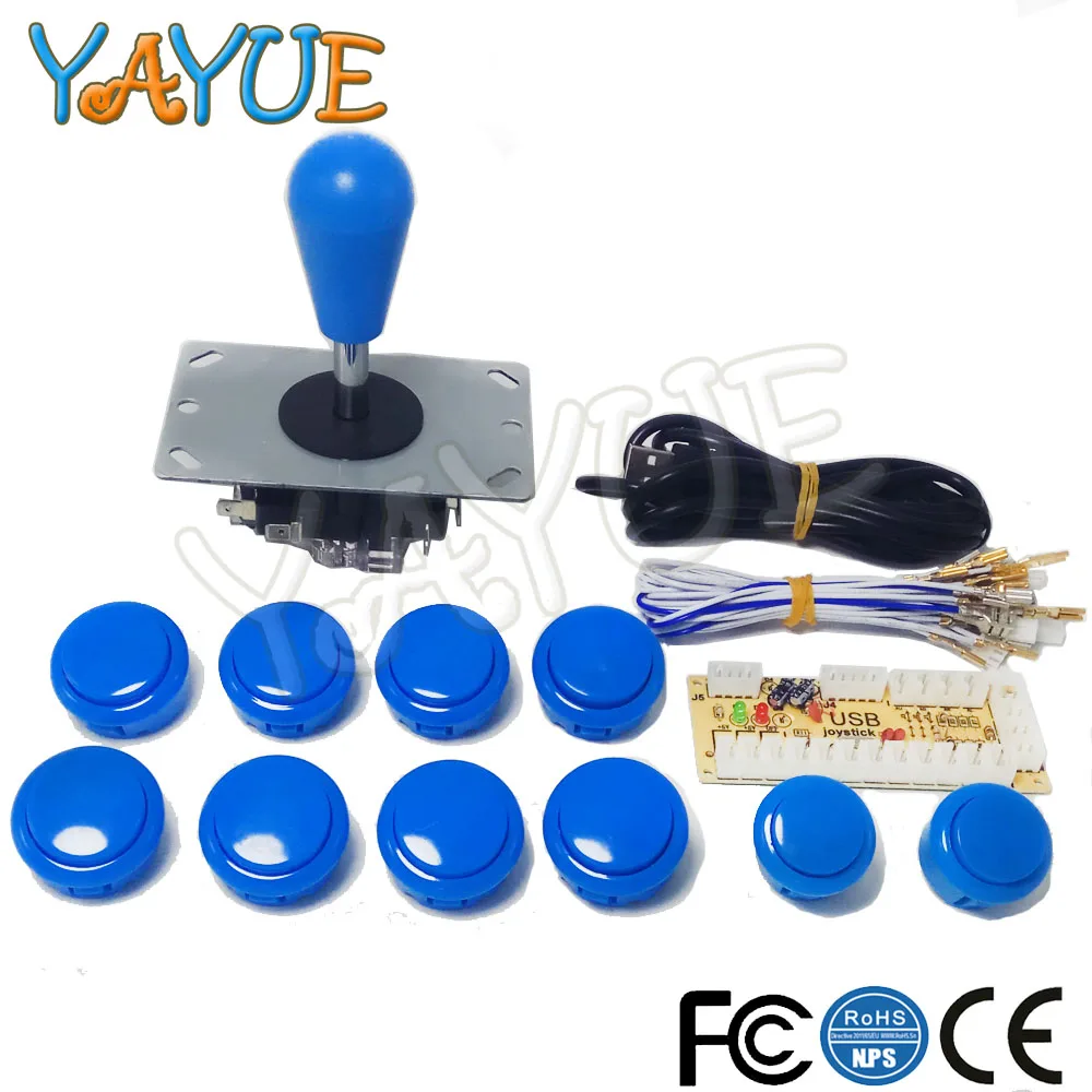 Zero Delay USB Encoder to Pc Arcade Joystick Push Buttons DIY Kit With ...