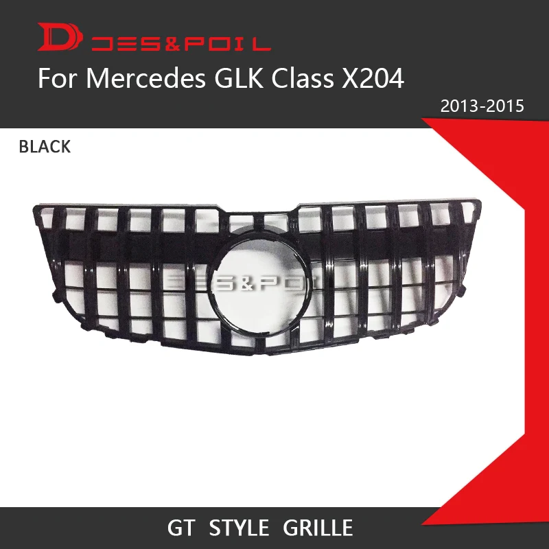Вертикальная решетка GLK GT для Mercedes Benz Class X204 Facelift Решетка переднего бампера 2013 2015