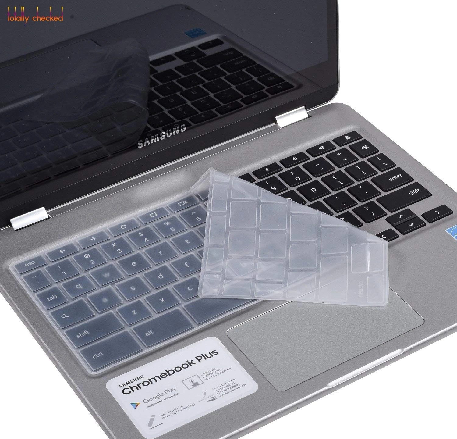 Клавиатура для ноутбука, чехол для samsung Chromebook Plus/Chromebook Pro XE513C24, 12,3 дюймов, Chromebook Plus, XE513C24 - Цвет: transparent