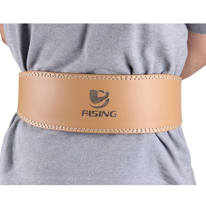 2016 new leather fitness weight lifting belt waist supporter Men