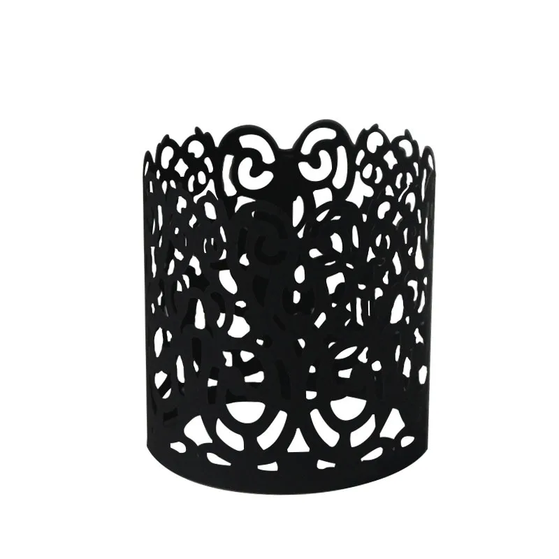 6 Pcs Candle Holders Paper Hollow Shade Decoration Wedding Table Home Decor Tea Light Dinner Table Decorate
