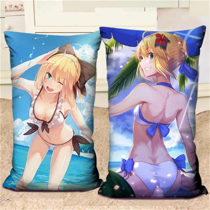Amellor 40x60 см Декоративные подушки Fate Stay Night мультяшная Подушка мягкая