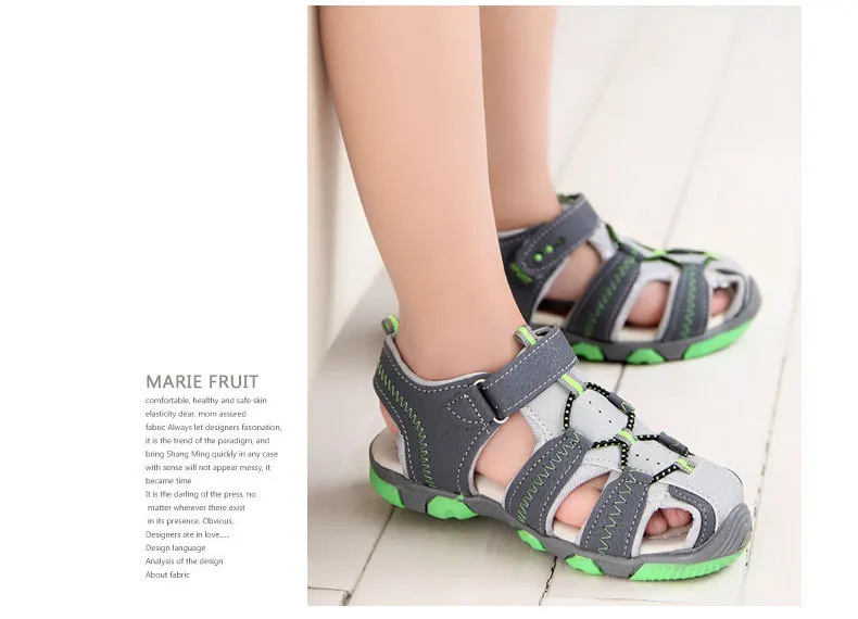Летние новые детские сандалии для мальчиков, летняя обувь, пляжные сандалии для детей, обувь для мальчиков, высокое качество, размер