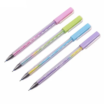 

4 Pcs 0.38mm Erasable Gel Ink Pen Blue Refills Rainbow Color Pen Pole Student School Office Stationery Loss Big Sale