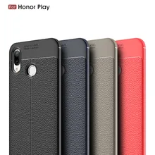 Honor Play Case Carbon Fiber Case For Huawei Honor Play Soft Cover For Huawei Honor Play 6.3 Phone Coque Fundas Etui Capinha