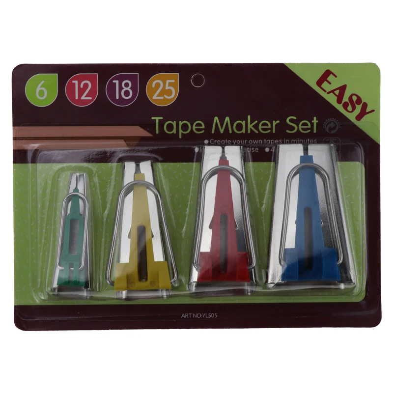 Sewing Accessories Bias Tape Makers - 5 size 6mm 9mm 12mm 18mm 25mm bias  binding tape maker