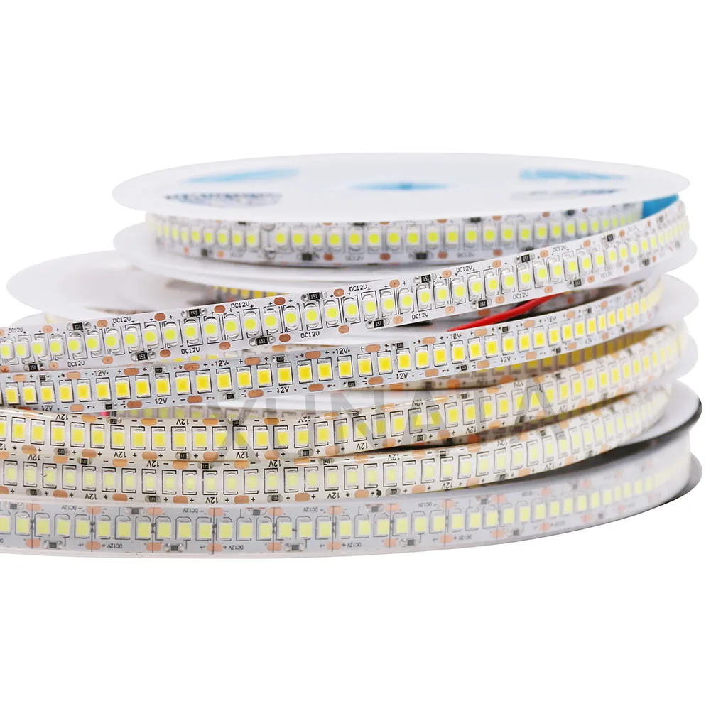 

DC12V 5M LED Strip 2835 SMD 240LEDs/M 300/600/1200 Leds Waterproof IP65 Flexible Ribbon String LED Tape lights Cold Warm White