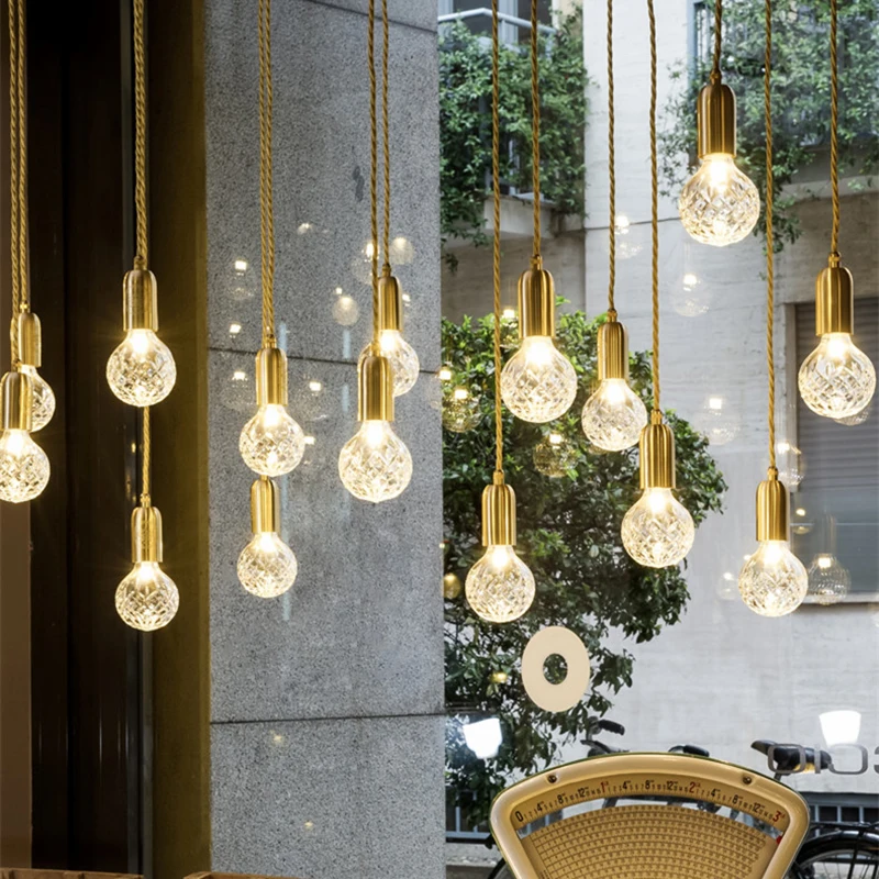 Modern G9 LED Pendant Lights Crystal Glass Handlamp Nordic Lamps for Living Room/Restaurant/Home Lighting AC220V | Лампы и освещение
