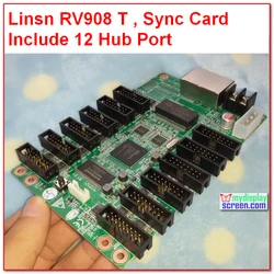 Linsn studio – carte de réception RV908, 32S,1024*256,rv801, système de contrôle rvb polychrome/linsn affichage led 