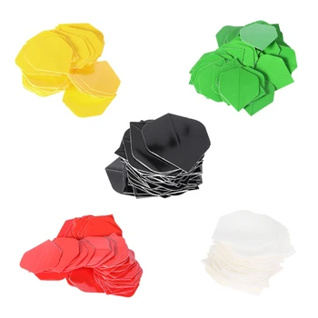 

50pcs High Quality Pure Color Dart Wing Tail Professional PET Darts Flight Fin