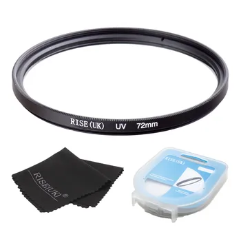 

10pcs RISE-UK 72mm Ultra-Violet UV lens Filter Protector+box+ GIFT for Nikon Canon Sony Pentax Sigma OM