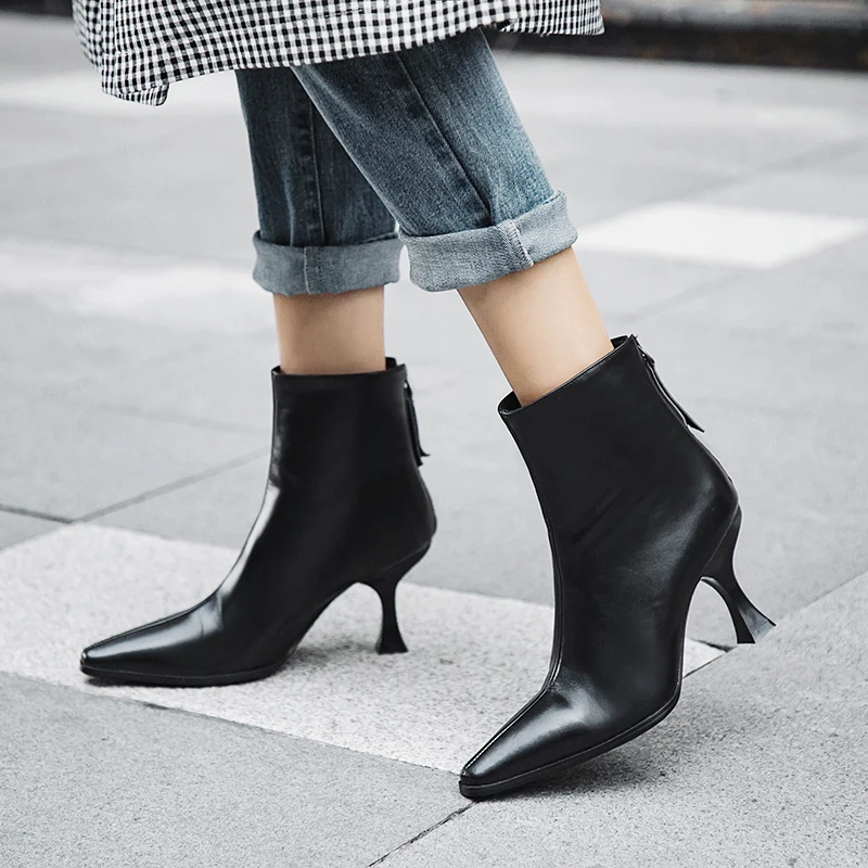 high ankle boots for ladies