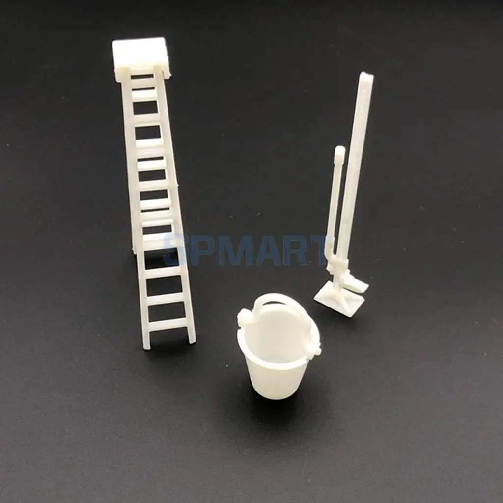 1/16 6WD 4WD 2.4G RC Military Truck Tools Oil Tank Bucket Ladder Shovel Model for WPL Body Decor