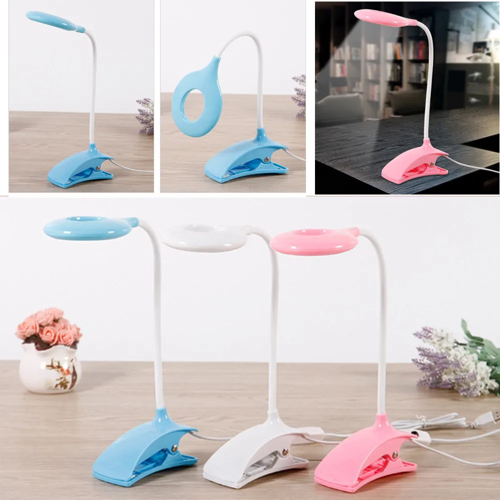 

FANHHUI Desk lamp USB Table Lamp LED Table lamp with Clip Reading Bed Night Light LED Desk lamp Table on