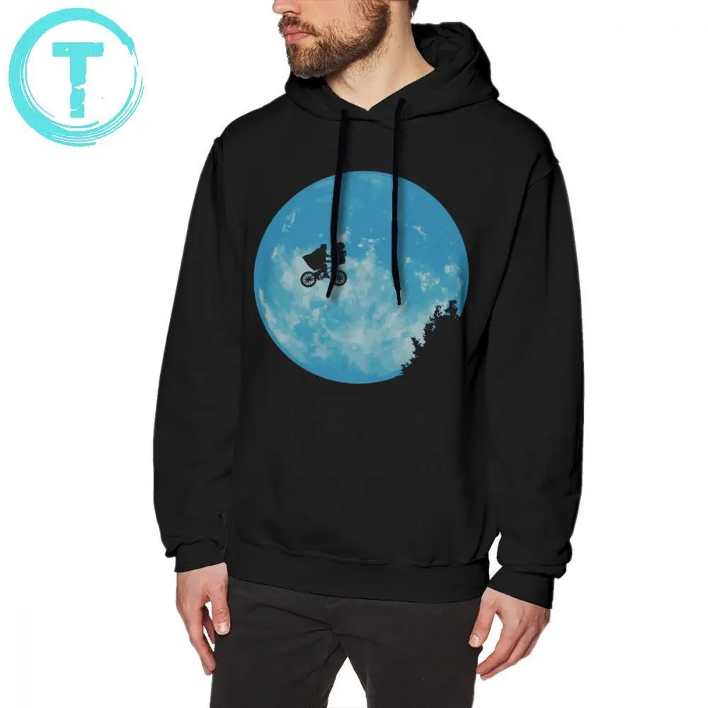 

E T Hoodie E T The Extra Terrestrial Hoodies Long Sleeve Autumn Pullover Hoodie Red Stylish Outdoor Cotton Male Hoodies
