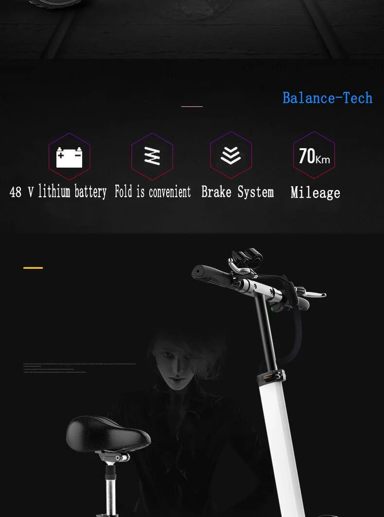 Electric Scooter 800W Motor Powerful Electric Scooters 10 inch two wheel E-Scooter Foldable Electric Scooter for Adults with LED (1)