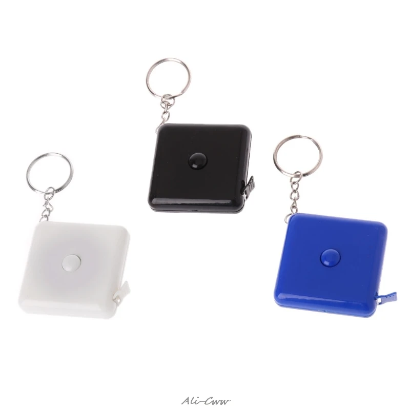 

1.5m Tape Measure Plastic Portable Keychain Retractable Soft Ruler Sewing Tool