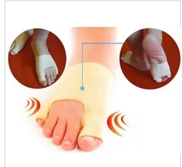 

1pair Unisex Big Little Toe Separator Hallux Valgus Varus Straighteners Bunion Corrector Sock Feet Care Tool