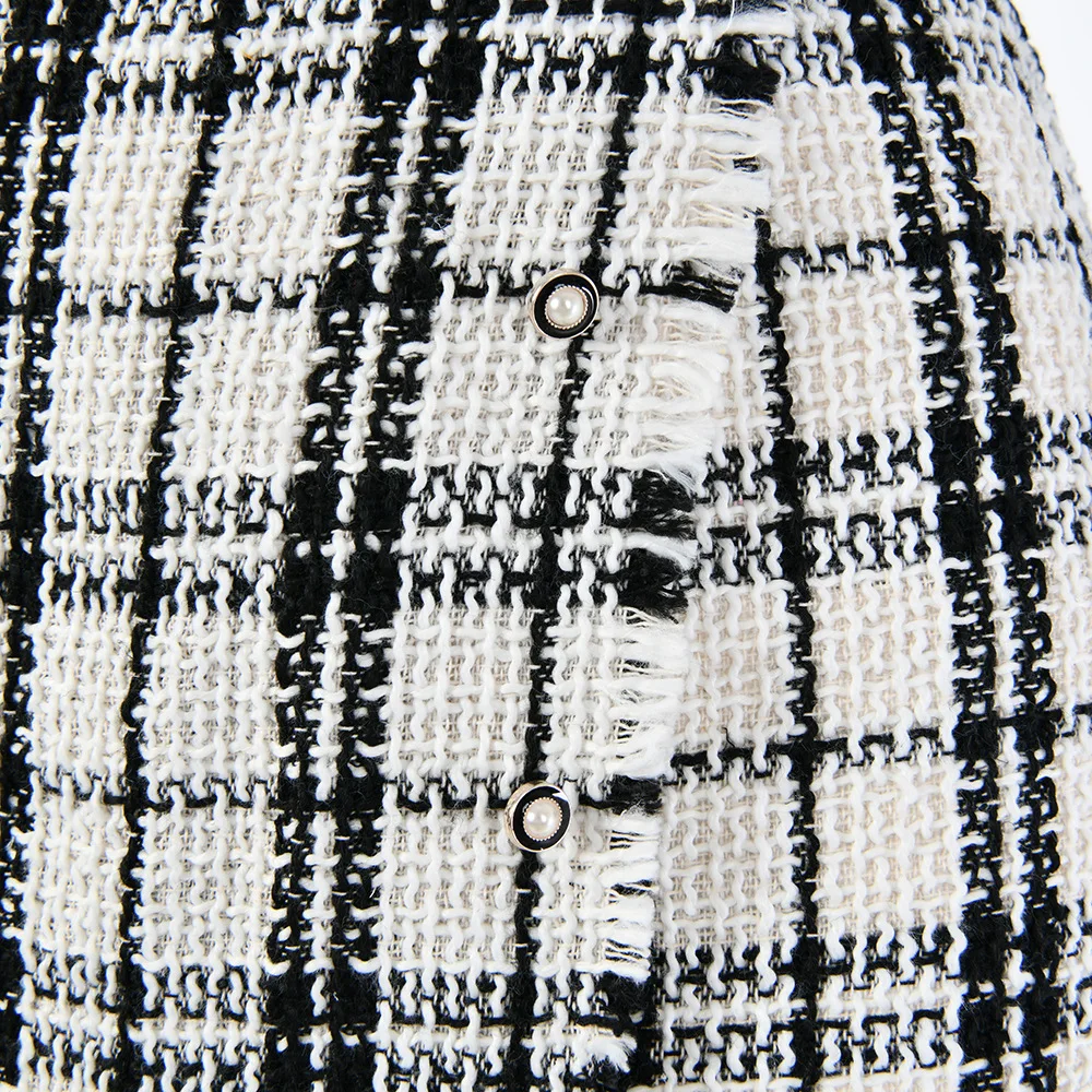 Маленькие ароматизированные Стильные черные и белые шорты в клетку с металлическими молниями и декоративными черными шортами женские шорты