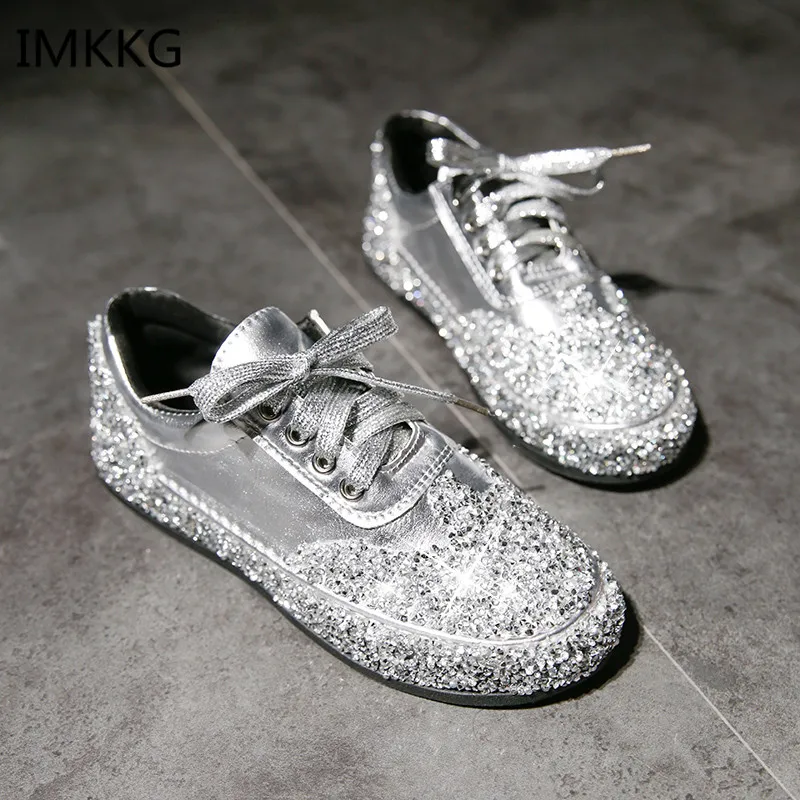black flat shoes with rhinestones