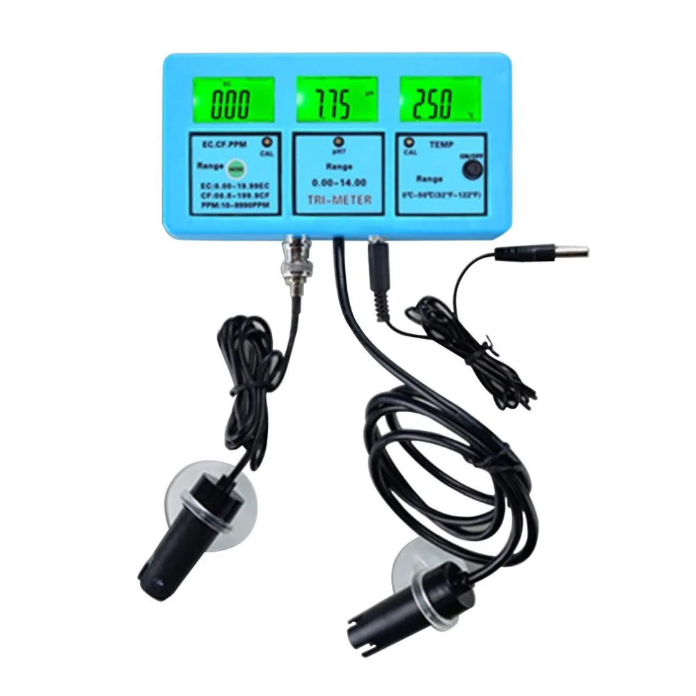 

PH Meters Portable LCD Water Quality Analysis Device EC CF TDS TEMP Meter High Precision Multi-parameter Online Monitor With ATC