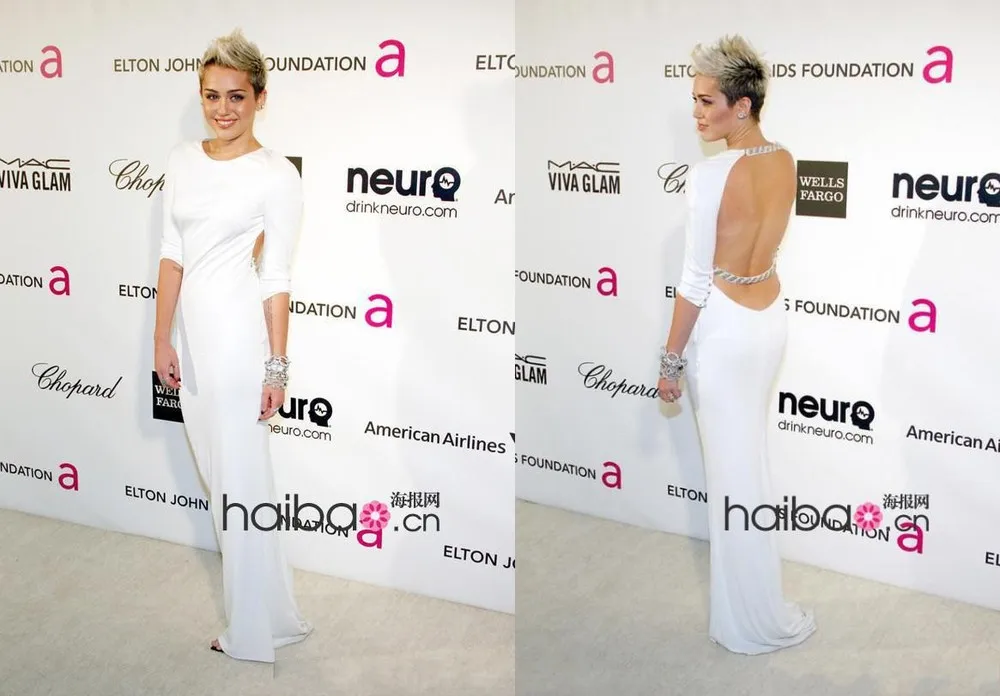 New Fashion Miley Cyrus Sexy White Long Sleeves Jersey Mermaid Evening Dresses Backless Court Train Celebrity Red Carpet Prom Gowns BO5105_conew1.jpg