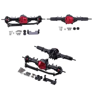 

1/10 RC Climbing Car Black Front Rear Axle for AXIAL SCX10 RC4WD D90 PNLO