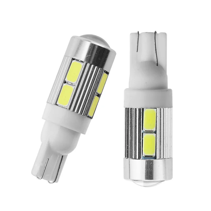 

100 pcs High Power Brightness T10 W5W LED Exterior Bulbs Tool for License Plate Light High Mount Stop Light Backup Turn Signl
