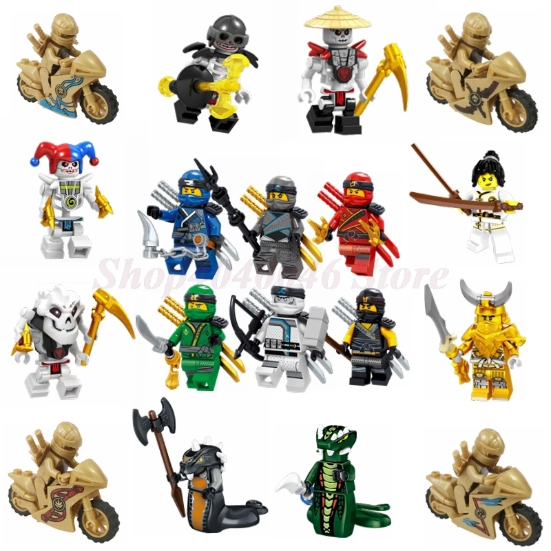 

Ninja Legoing Figures Figurine JAY LLOYD ZANE Building Block Ninjigo Movies Set Model Toy Compatible Legoings Ninjas Kids Toy