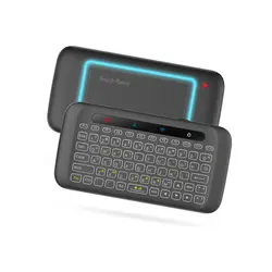H20 мини беспроводная клавиатура подсветка Сенсорная панель Air mouse IR наклоняющийся пульт дистанционного управления для Andorid BOX Smart tv Windows PK H18