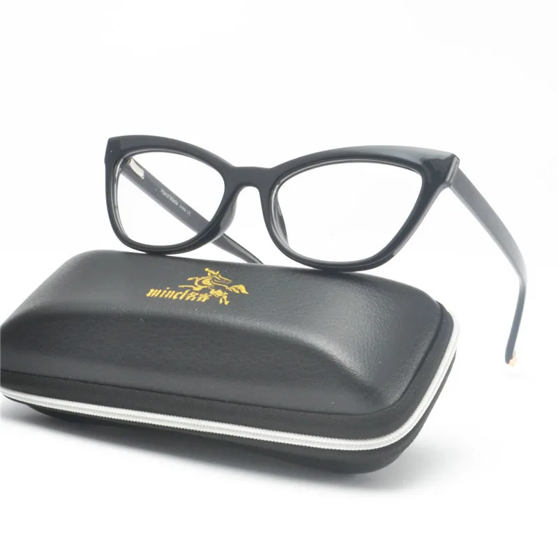 MINCL модные женские туфли cat Близорукость Оптические солнцезащитные очки Защита от солнца фотохромные готовые оптика очки от близорукости рецепт очки рамки NX - Цвет оправы: black-250