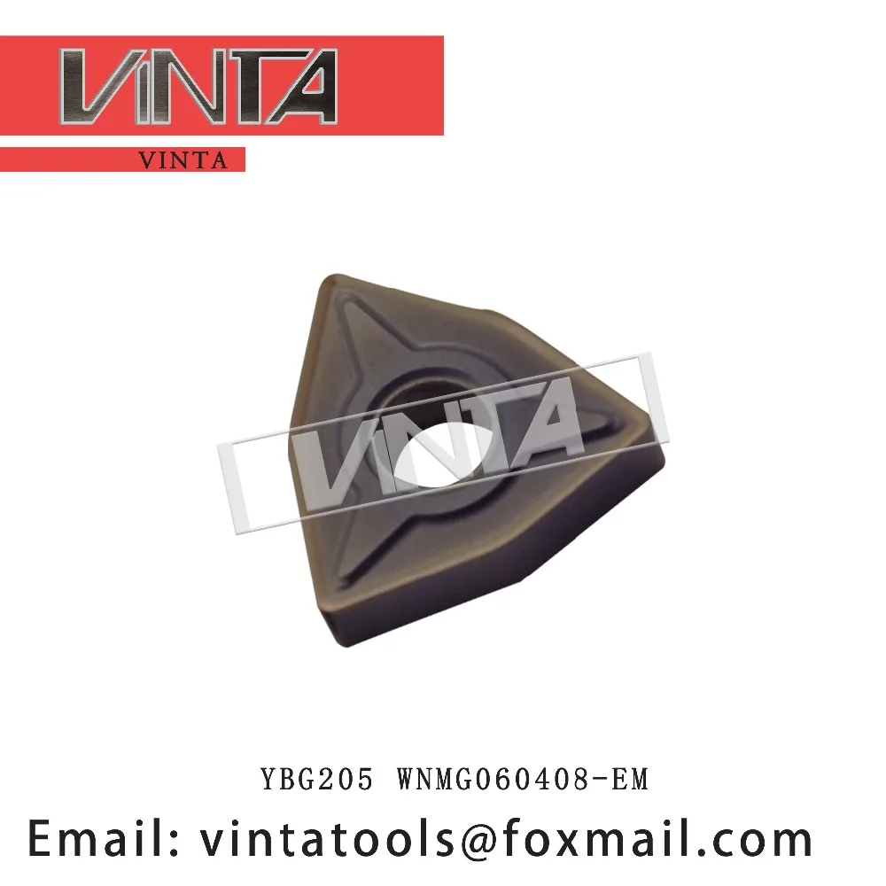 

High quality 10pcs/lots YBG205 YBG202 YBM253 WNMG060408-EM cnc carbide turning inserts cutting blade tools