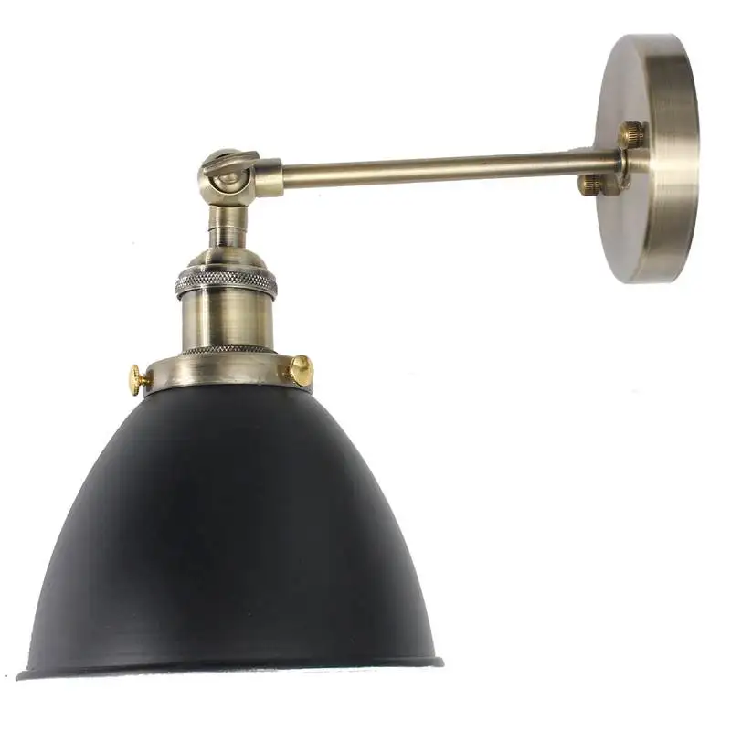 E27 винтажный настенный светильник сельский черный/белый материал| |
