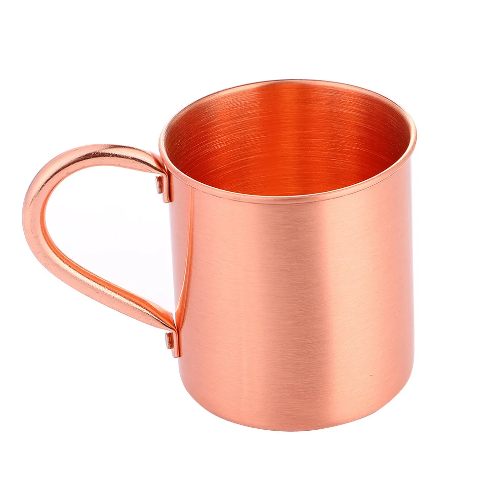 

100% Pure Copper Moscow Mule Mug Solid Smooth without Inside Liner for Cocktail Coffee Beer Milk Water