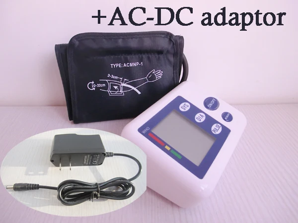 

LCD Screen Digital Memory Arm Blood Pressure Monitor Heart Beat Meter For Personal Health Care + Carring Bag