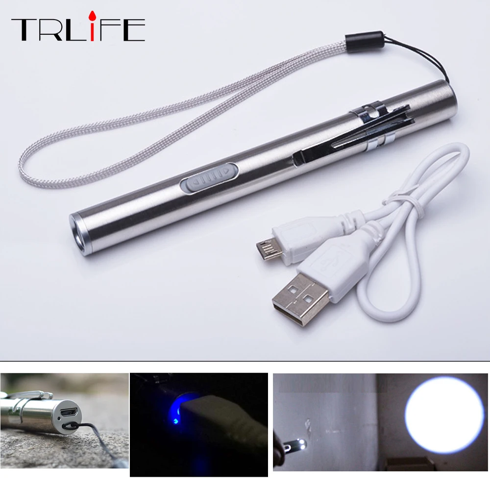2018 NEW Aluminium Alloy Waterproof LED USB Chargeable Flashlight