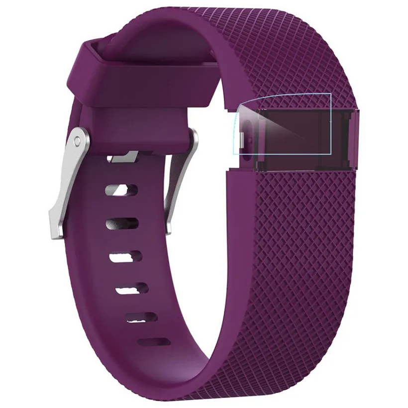 CARPRIE Replacement Wrist Band Silicon Strap Clasp+Protector Film For Fitbit Charge HR 180224 drop shipping free | Электроника