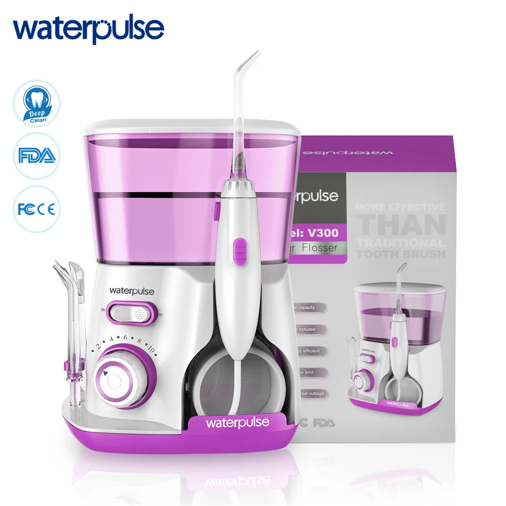 Waterpulse V300 Oral Cavity Irrigator Dental Electric Portable Water Flosser Jet Pick Floss