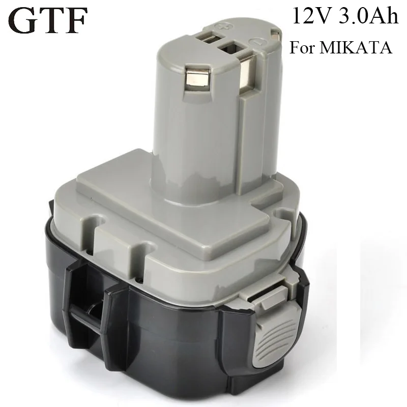 

GTF 12V 3000mAh Ni-MH Tool Battery for MAKITA 1233 1234 192698-A 1050D 4013D 6227D 8413D Rechargeable Battery Cell